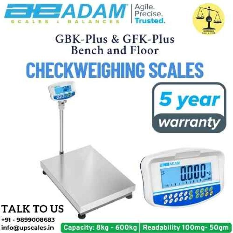 150kg/10gm GBK-Plus & GFK-Plus Checkweighing Scales Bench Floor Weighing Scale | Capacity 150kg and Accuracy 10gm With Platform Size 500x400MM