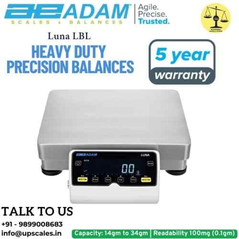14kg/100mg Heavy Duty Precision Balances Luna LBL | Heavy Duty Electronic Scale Capacity 14kg and Readability 100mg (0.1gm) | Platform Size 400x300mm by Adam Equipment