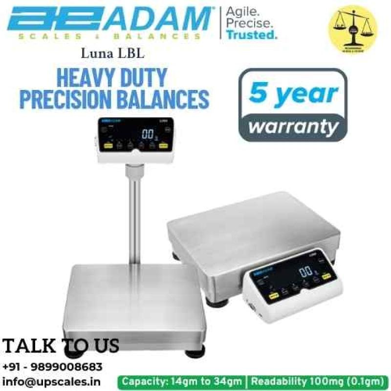 14kg/100mg Heavy Duty Precision Balances Luna LBL | Heavy Duty Electronic Scale Capacity 14kg and Readability 100mg (0.1gm) | Platform Size 400x300mm by Adam Equipment