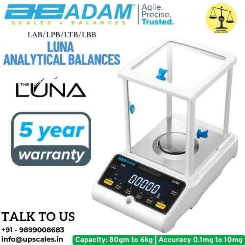 820gm/1mg Luna Analytical And Precision Balances Adam Equipment | Analytical Precision Balances Capacity 820gm and Readability 1mg (0.001gm)