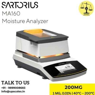 MA160 Sartorius Moisture Analyzer | Fully Automatic Infrared Moisture Analyzer For Managing Complex Tasks Capacity 200gm and Readability 1mg
