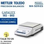 6.2kg/10mg METTLER TOLEDO MA Series Precision Balances | Laboratory Precision Balances Capacity 6200gm(6.2kg) and Readability 10mg(0.01gm)
