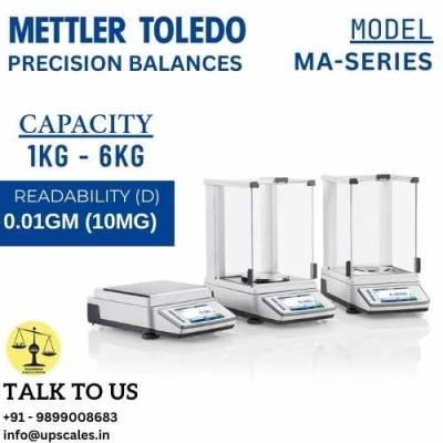 6.2kg/10mg METTLER TOLEDO MA Series Precision Balances | Laboratory Precision Balances Capacity 6200gm(6.2kg) and Readability 10mg(0.01gm)