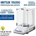 220gm/1mg METTLER TOLEDO MA Series Precision Balances | Laboratory Precision Balances Capacity 220gm and Readability 1mg(0.001gm)