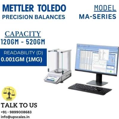 520gm/1mg METTLER TOLEDO MA Series Precision Balances | Laboratory Precision Balances Capacity 520gm and Readability 1mg(0.001gm)