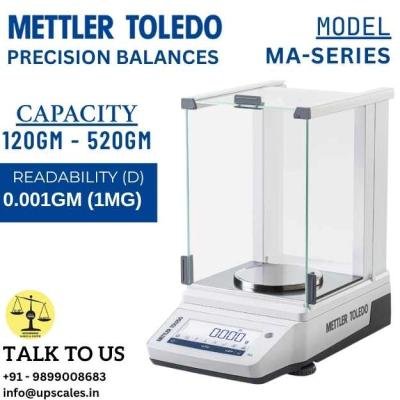 520gm/1mg METTLER TOLEDO MA Series Precision Balances | Laboratory Precision Balances Capacity 520gm and Readability 1mg(0.001gm)