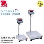 150kg/20gm OHAUS Defender Platform Bench Weighing Scale | Capacity 150kg and accuracy 20gm (0.02kg)