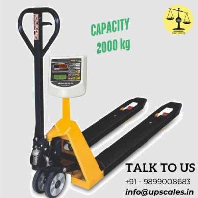 Pallet Truck Scales Heavy Duty | Capacity 2000 kg and Fork Width 550MM | Government Calibration Verification Certificate & Stamping