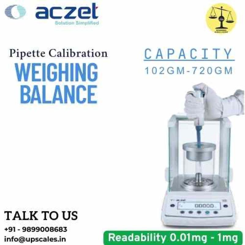 220gm/0.1mg Pipette Calibration Weighing Balance | Aczet CY-PT Series Pipette Calibration Balance Capacity 220gm and Accuracy 0.1mg