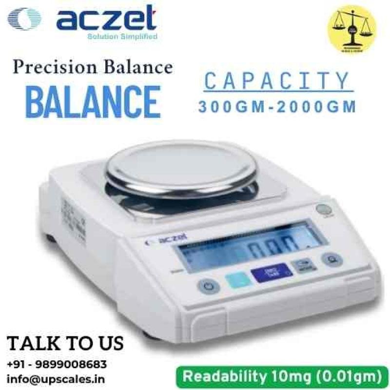 2000gm/10mg Precision Weighing Balance | Aczet Precision Balance Series CG-L Series Capacity 2000gm and Accuracy 10mg (0.01gm)