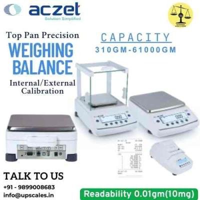 310/0.01gm Top Pan Precision Weighing Balance | Aczet Precision Balance CY-C Series Internal/External Calibration Capacity 310gm and Accuracy 0.01gm (10mg)