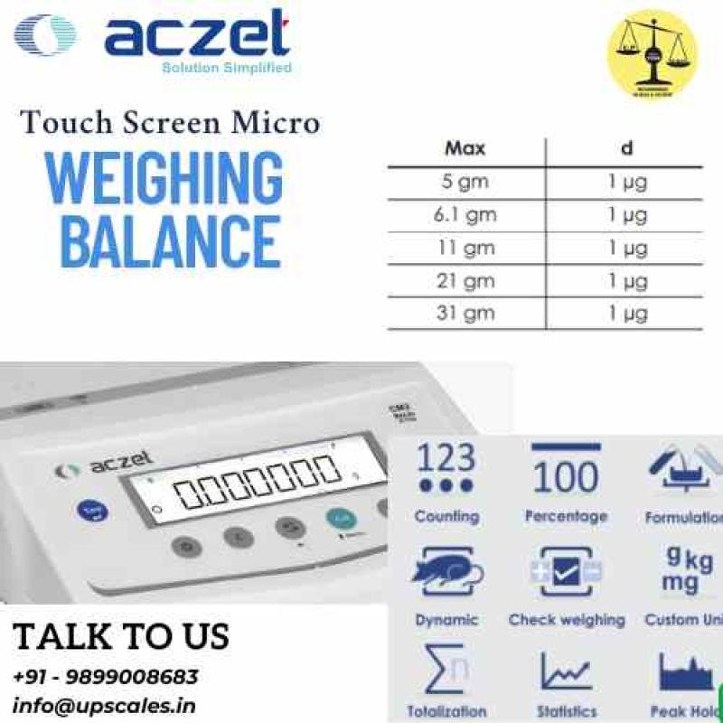 5gm/1µg Micro Weighing Balance | Aczet Micro Balance CM Series Capacity 5gm and Accuracy 1µg