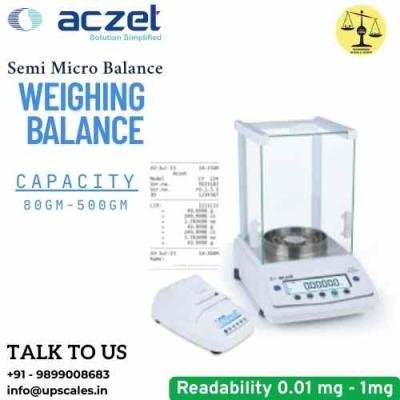 80gm/0.01mg Touch Screen Semi Micro Balance | Aczet Semi Micro Balance CY-A Series Capacity 80gm and Accuracy 0.01mg