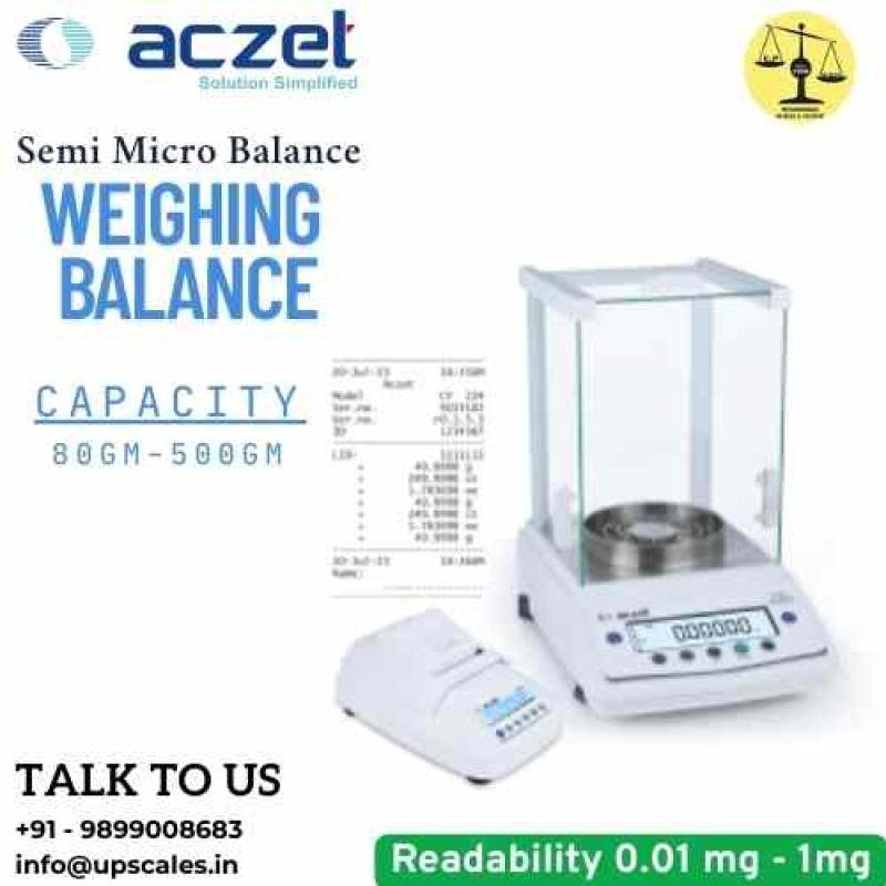 100gm/0.01mg Touch Screen Semi Micro Balance | Aczet Semi Micro Balance CY-A Series Capacity 100gm and Accuracy 0.01mg