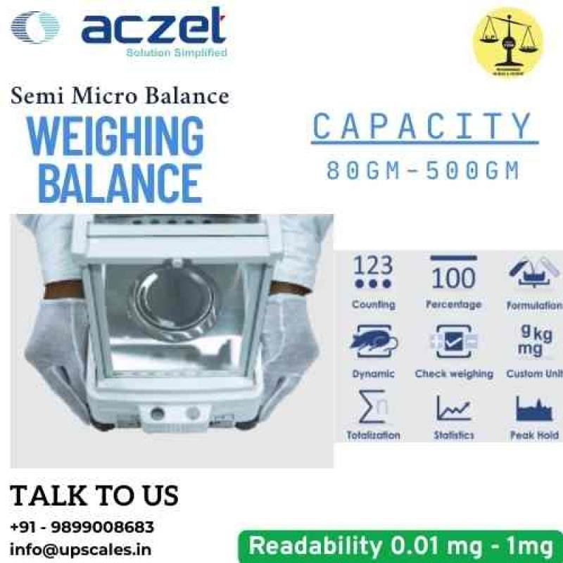 100gm/0.01mg Touch Screen Semi Micro Balance | Aczet Semi Micro Balance CY-A Series Capacity 100gm and Accuracy 0.01mg