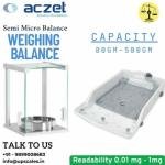100gm/0.01mg Touch Screen Semi Micro Balance | Aczet Semi Micro Balance CY-A Series Capacity 100gm and Accuracy 0.01mg