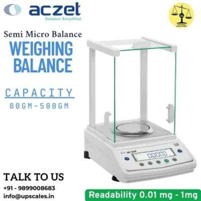 80gm/0.01mg Touch Screen Semi Micro Balance | Aczet Semi Micro Balance CY-A Series Capacity 80gm and Accuracy 0.01mg