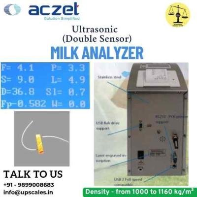 Ultrasonic Milk Analyzer (Double Sensor) Aczet | Milk Analyzer Density 1000-1160kg/m3