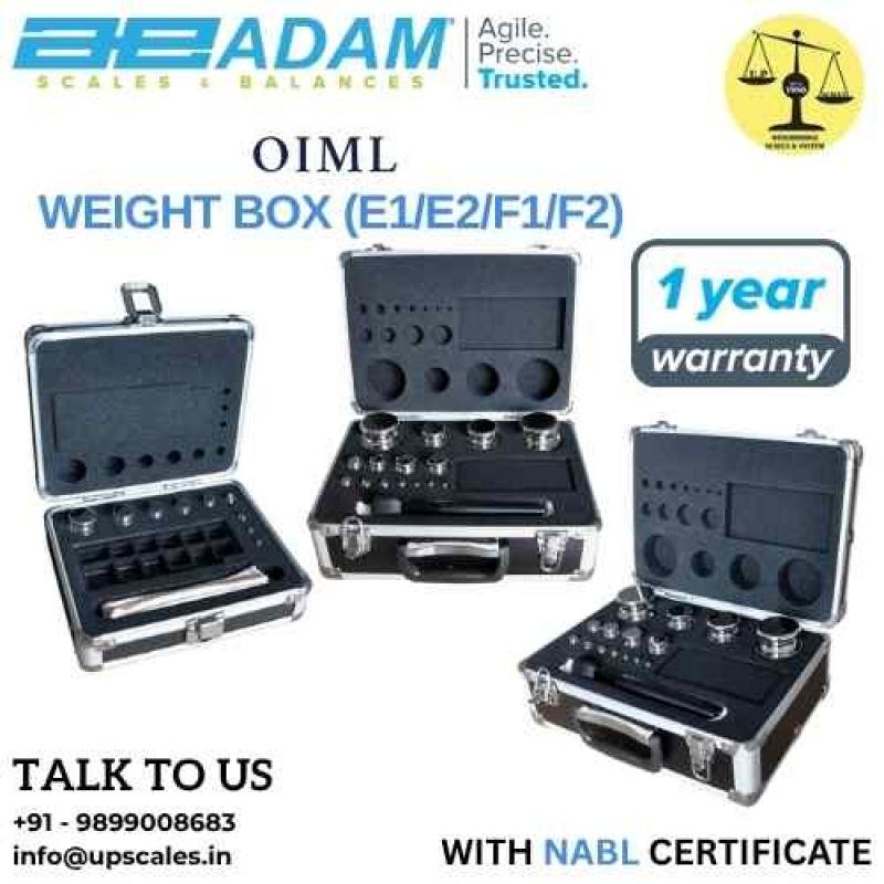 F1 Class 1gm-500gm Calibration Weight Box OIML Approved | Adam Equipment Calibration Weight Box OIML