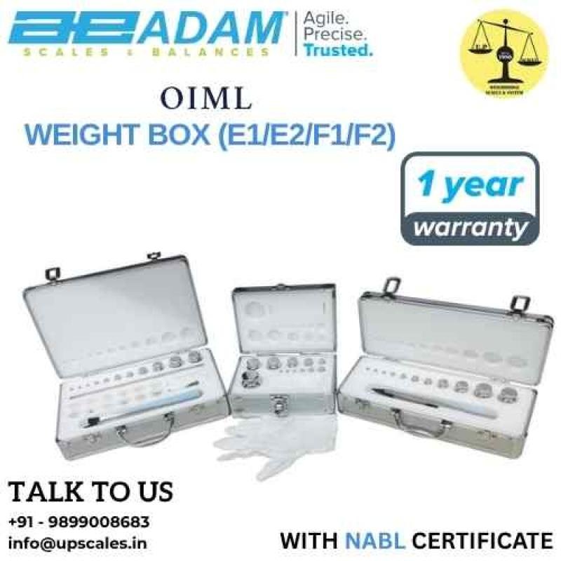 F1 Class 1gm-500gm Calibration Weight Box OIML Approved | Adam Equipment Calibration Weight Box OIML