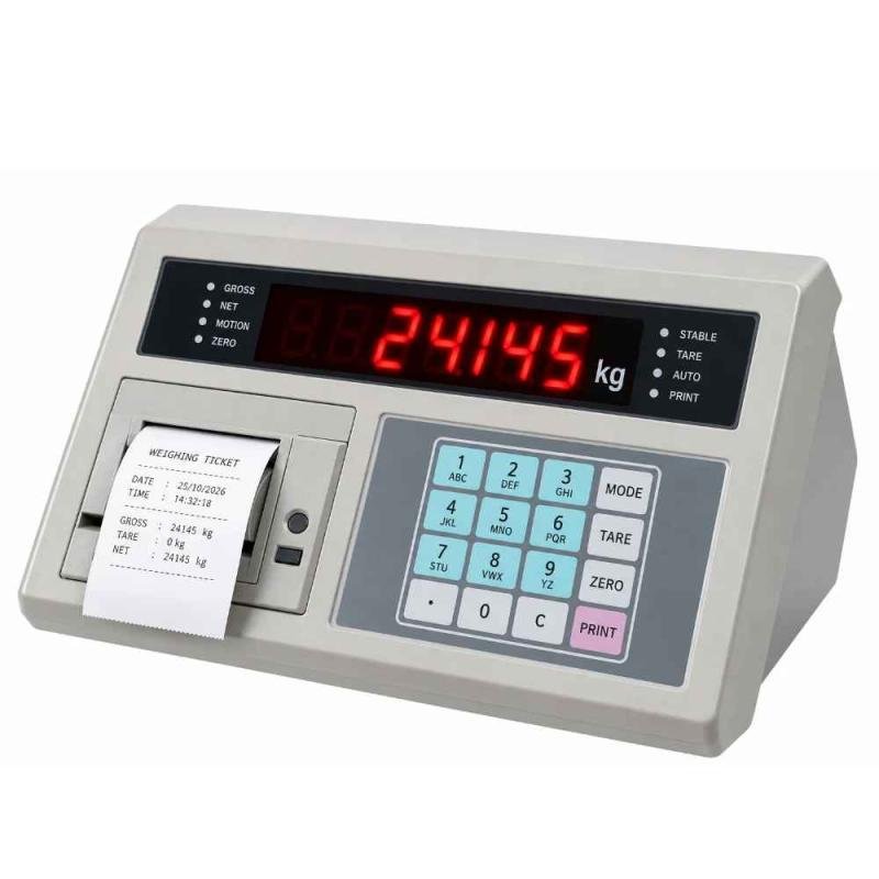 Built-in Printer Weighing Indicator | Weighbridge Terminal with Ticket Printing