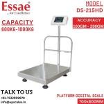 1000kg/100gm Essae Digital Platform Weighing Scale DS-215HD | Essae Electronic Scale Capacity 1000kg and Accuracy 200gm | Platform Size 700x800MM | UP Scales