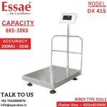 15kg/500mg Essae Bench Type Digital Weighing Scale DX-415 | Essae Industrial Digital Weighing Scale Capacity 15kg and Readability 500mg | Platform Size 400x400mm