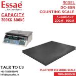 600kg/50gm Essae DC-851N Platform Counting Weighing Scale Capacity 600kg and Accuracy 50gm | Platform Size 700x800mm | Piece Counting Scale