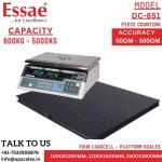 5000kg/500gm Essae DC-851N Platform Piece Counting Weighing Scale Capacity 5000kg and Accuracy 500gm | Platform Size 1500x1800mm | Four Load Cell Piece Counting Platform