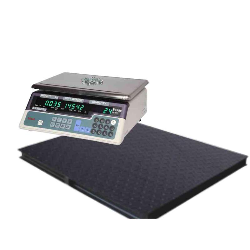1000kg/100gm Essae DC-851N Platform Piece Counting Weighing Scale Capacity 1000kg and Accuracy 100gm | Platform Size 1200x1500mm | Four Load Cell Piece Counting Platform