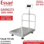 300kg/20gm Essae Platform Electronic Weighing Scale DX-415 | Essae Industrial Electronic Weighing Scale Capacity 300kg and Readability 20gm | Platform Size 505x650mm