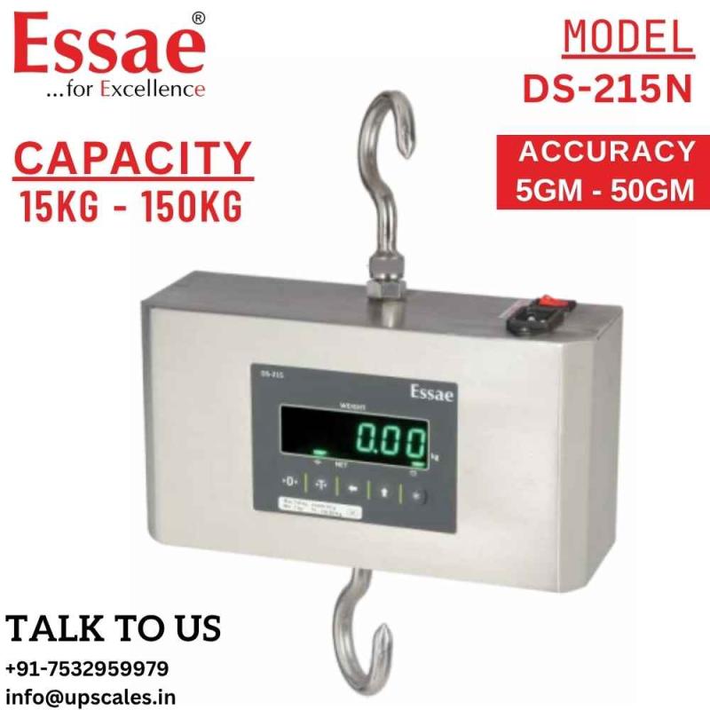 30kg/10gm Essae DS-215 Hanging Scale | Hanging Scale Capacity 30kg and Accuracy 10gm | Official Authorized Reseller - UP Scales