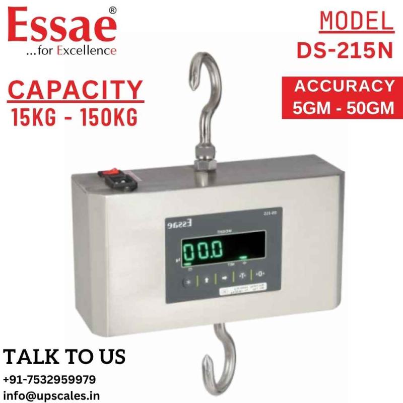 30kg/10gm Essae DS-215 Hanging Scale | Hanging Scale Capacity 30kg and Accuracy 10gm | Official Authorized Reseller - UP Scales