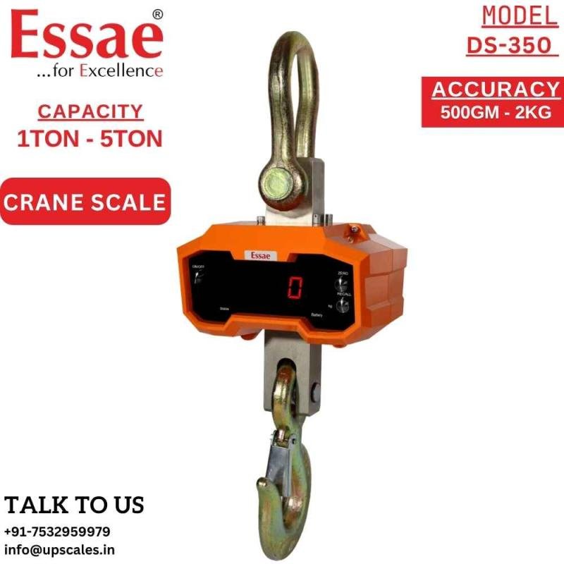 5Ton Essae DS-350 Heavy Duty Industrial Crane Weighing Scale Capacity 5Ton and Accuracy 2kg | Crane Scale With Remote Display