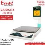 3kg/6kg Essae Electronic Counter Weighing Scale DS-75 | Electronic Weighing Scale Dual Capacity 3kg/6kg and Dual Accuracy 0.5gm/1gm | UP Scales