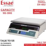 30kg/1gm Essae High Precision Digital Weighing Scale DX-852 | Electronic Weighing Scale Capacity 30kg and accuracy 1gm | UP Scales