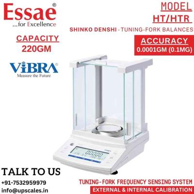 220gm/0.1mg Essae HT-224 Analytical Balance Tuning Fork Technology Vibra Shinko Denshi Capacity 220gm and Accuracy 0.1mg(0.0001gm)