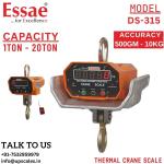 20000kg/10kg Essae Thermal Crane Scale DS-315 Industrial Precision Crane Scale | Electronic Thermal Crane Scale Capacity 20000kg (20Ton) and Accuracy 10kg