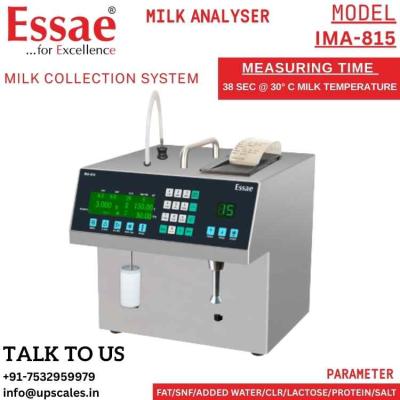 Essae Milk Analyser IMA-815 Milk Collection System | Fat, SNF, Added Water, CLR, Lactose, Protein, Salt | Milk Analysis Redefined - Swift, Accurate and Integrated Data Driven Insights