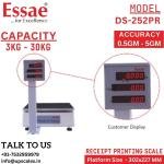 30kg/5gm Receipt Printing Weighing Scale DS-252PR | Retail Counters Printing Scale Capacity 30kg and Accuracy 5gm | UP Scales
