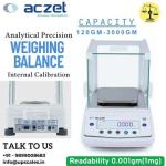 120gm/1mg (0.001gm) Analytical Precision Weighing Balance | Aczet CY-C Series Internal Calibration Capacity 120gm and Accuracy 1mg (0.001gm)