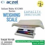 20kg/10gm Aczet Baby Scale ICGMS Series | Infant/Baby Weighing Machine Capacity 20kg and Accuracy 10gm