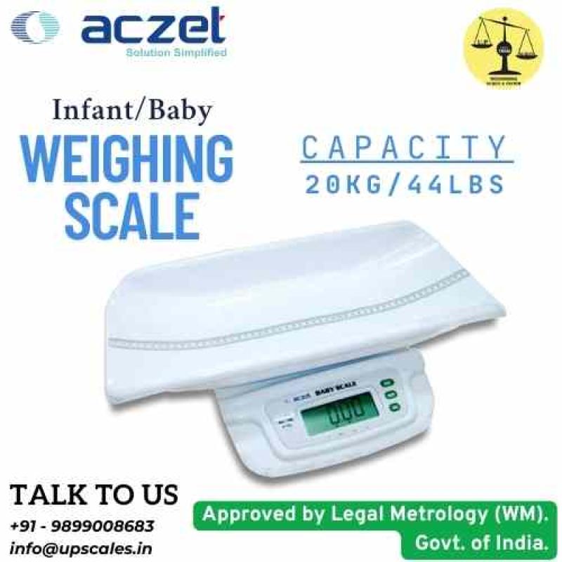 20kg/44LBS Aczet Baby Weighing Machine | Infant/Baby Weighing Scale Capacity 20kg/44LBS and Accuracy 5gm