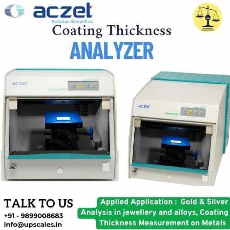 Coating Thickness Analyzer Aczet | Gold & Silver Analysis in jewellery and alloys, Coating Thickness Measurement on Metals