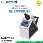 Digital ABBE Refractometer Semi Automatic | Digital ABBE Refractometer Dissolved solids Brix Range 0~95%
