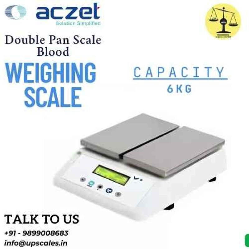 6kg/1gm Aczet Double Pan Scale | Blood Bank Scale Capacity 6kg and Accuracy 1gm