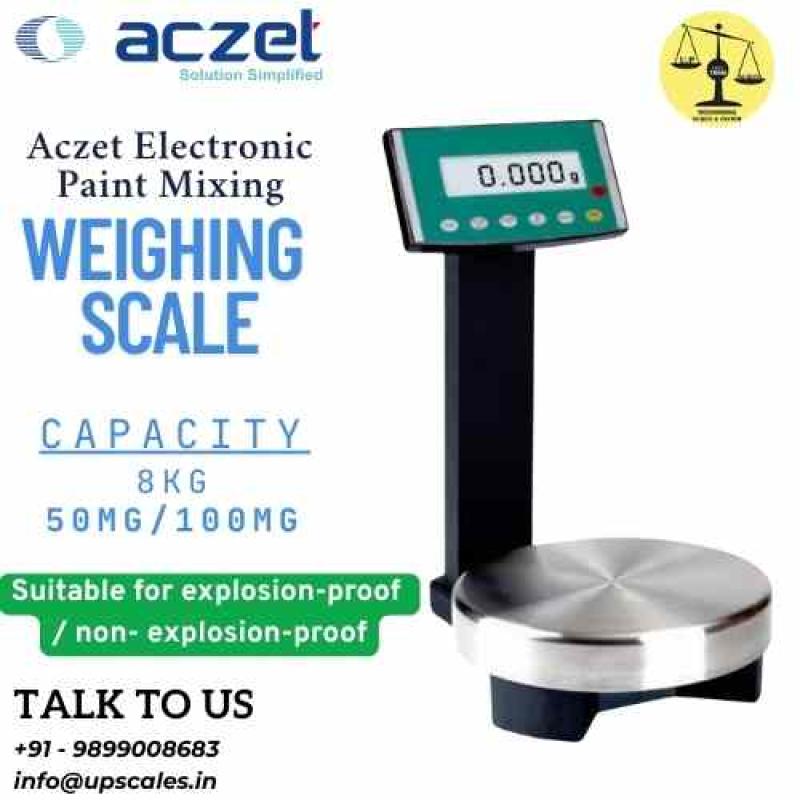 8kg/50mg Aczet Electronic Paint Mixing Weighing Scale | Paint Scale Capacity 8kg and Accuracy 50mg (0.05gm)