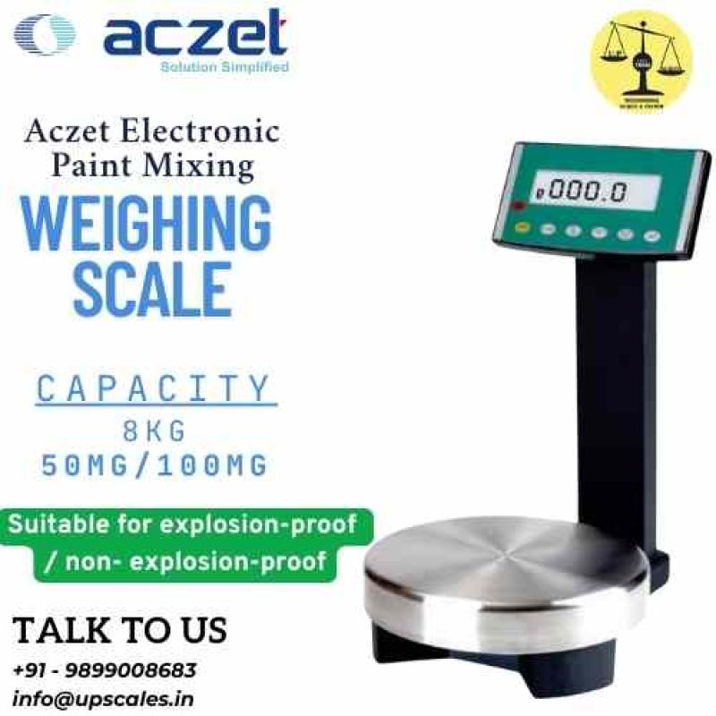 8kg/50mg Aczet Electronic Paint Mixing Weighing Scale | Paint Scale Capacity 8kg and Accuracy 50mg (0.05gm)