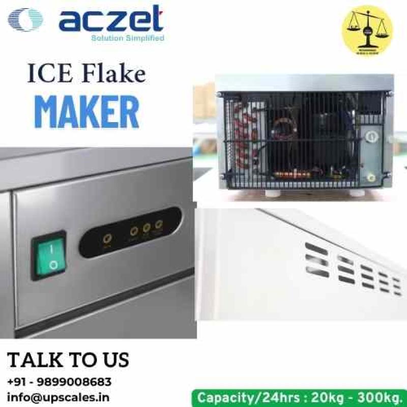 ICE Flake Maker Aczet | ICE Flake Maker Capacity 150kg and Ice Storage 35kg