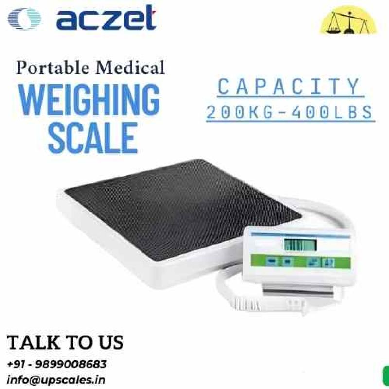 Aczet Portable Medical Weighing Scale | Precision Weighing For Healthcare Capacity 180kg and 200kg